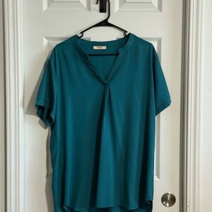 Elegant Teal Women's Blouse